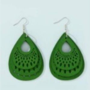 Large Layered Water Drop Fashion Earrings
